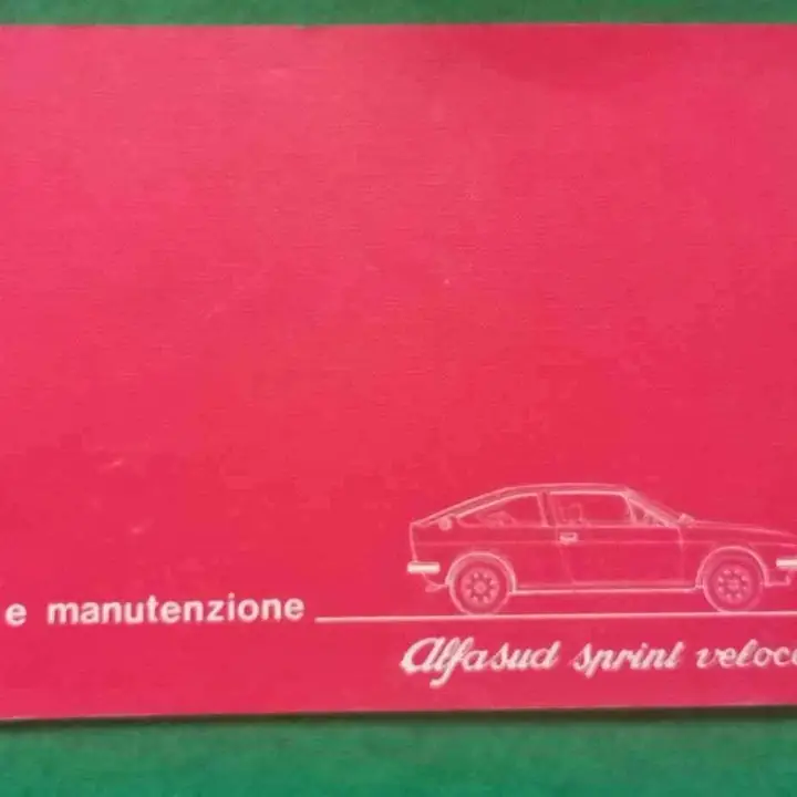 Alfa romeo Alfasud Sprint Veloce manual