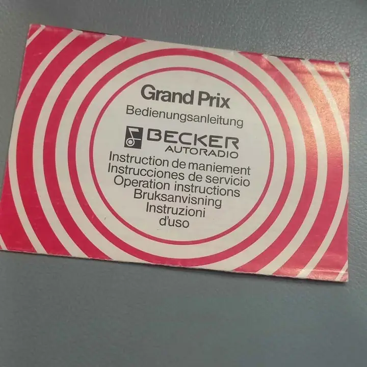 Mercedez benz manual uso radio becker grand prix