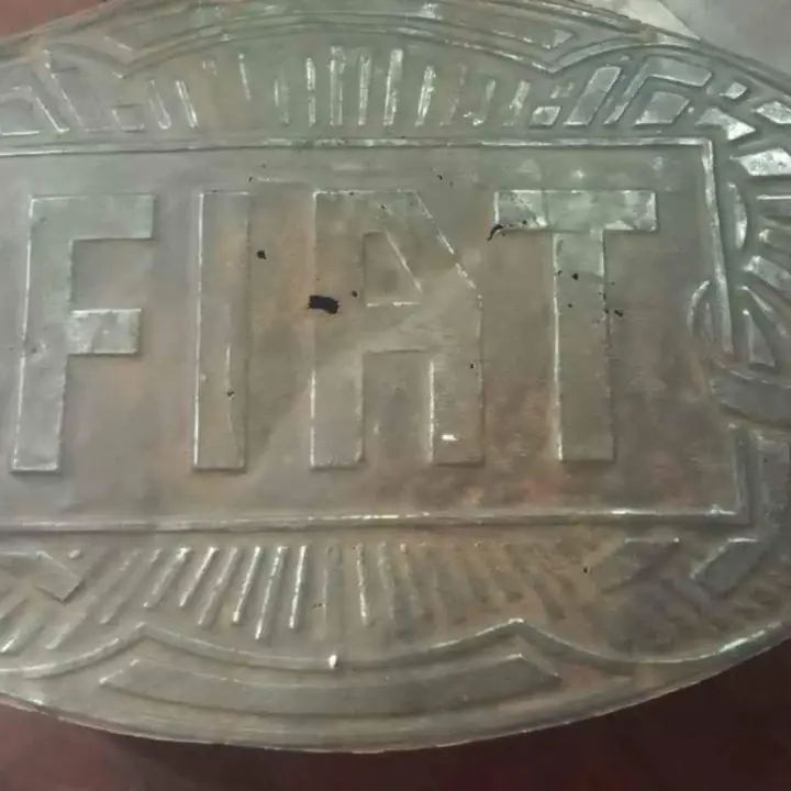 Fiat cartel chapa años 1910- 1930