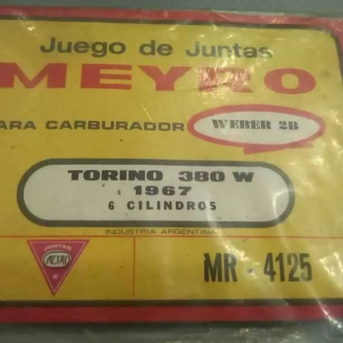 Torino 380w juntas carburador