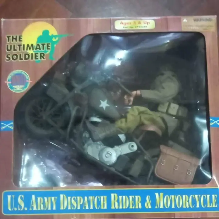 Ultimate soldier indian motocicleta militar y soldado a escala