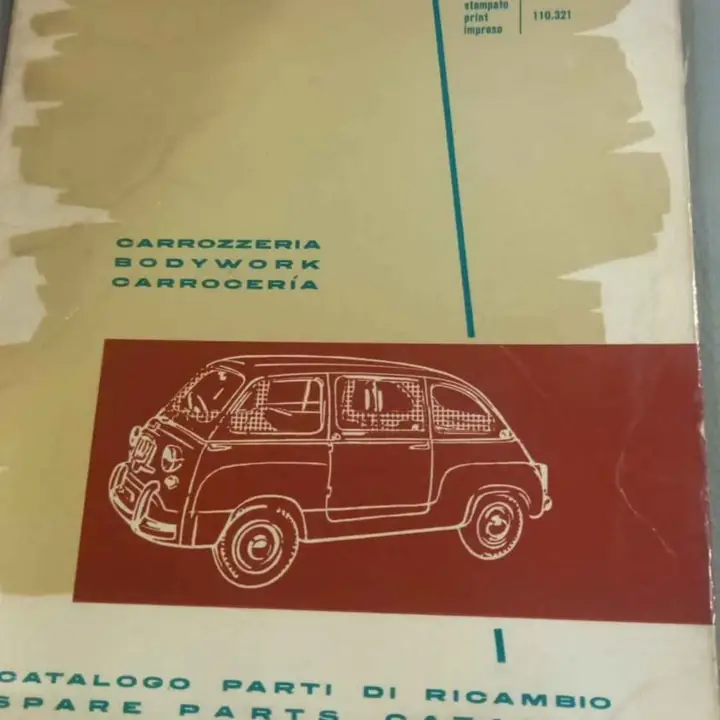 Fiat 600 D multipla manual despiece carroceria