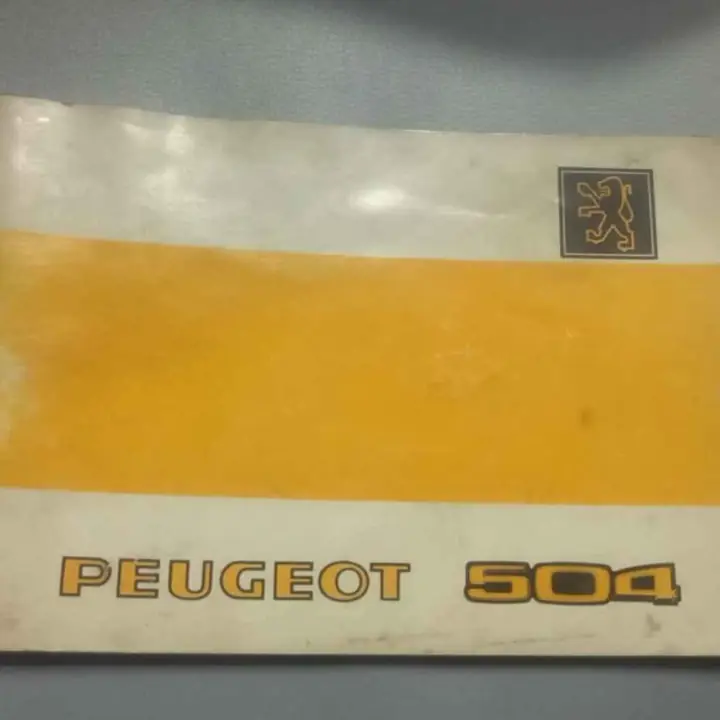 Peugeot 504 modelo 1982 manual usuario