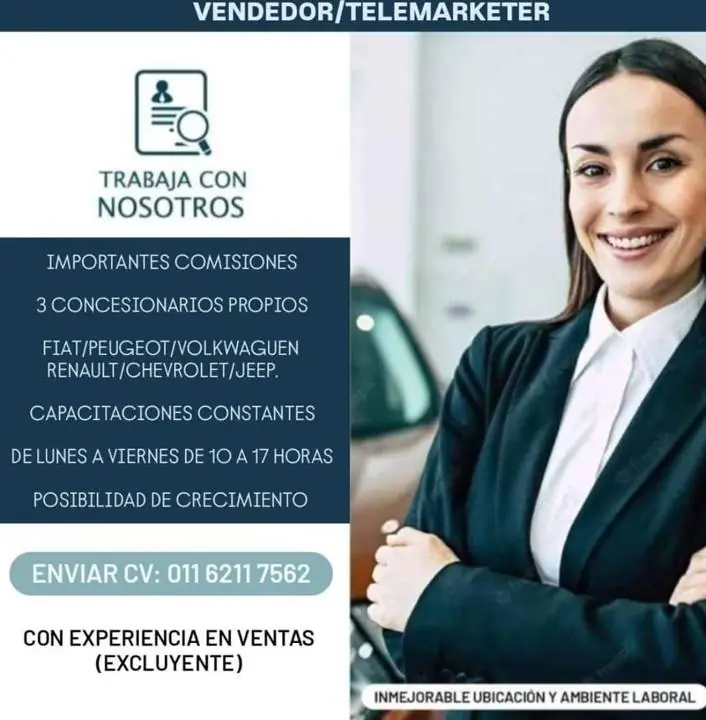 Vendedor / telemarketer / trabajo