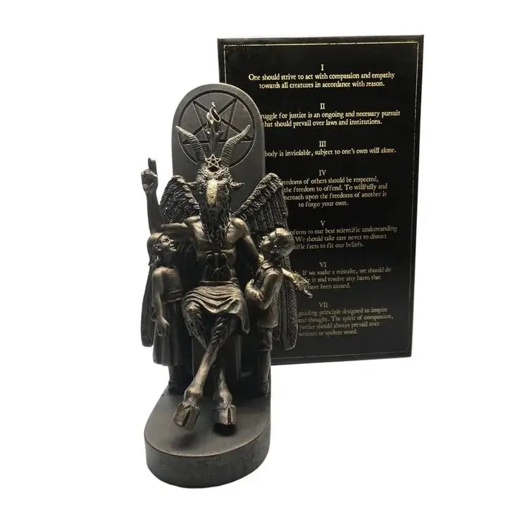 Estatua Baphomet By Dellamorte & Co. Nuevo (macho Cabrio)