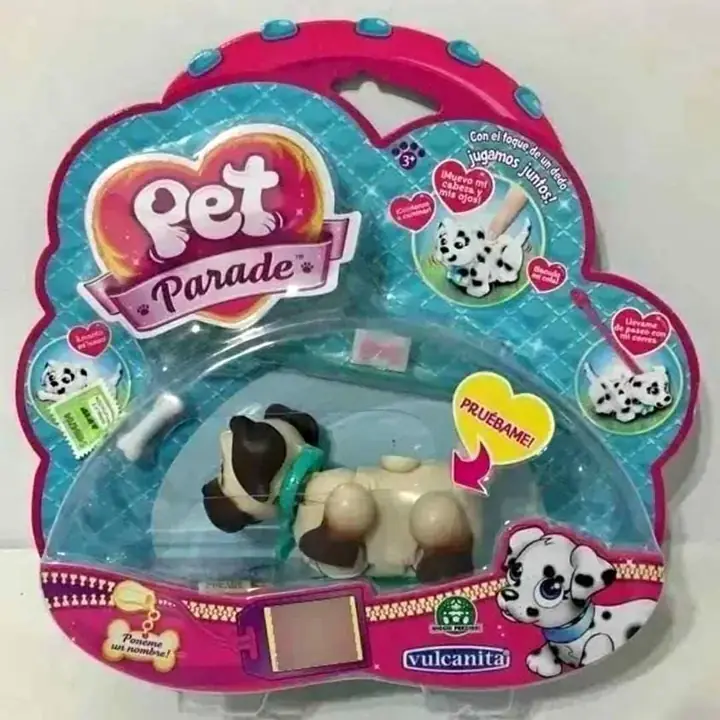 Pet Parade Perrito bulldog + accesorios ( hueso )