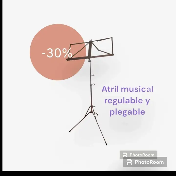 Atril musical + pie de guitarra
