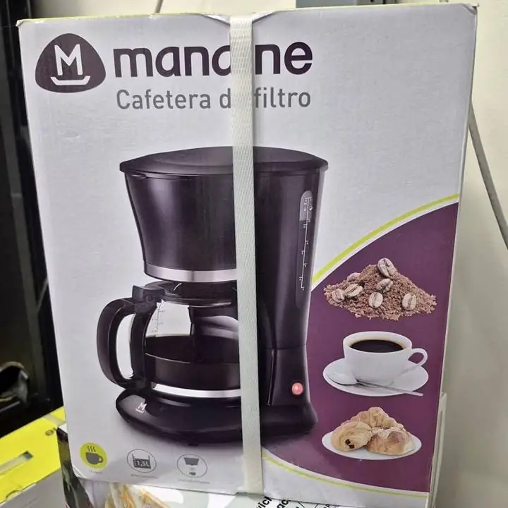 Oferton hasta agotar stock Cafetera Filtro Mandine 1.5l 15 Tazas Sistema Antigoteo Negro