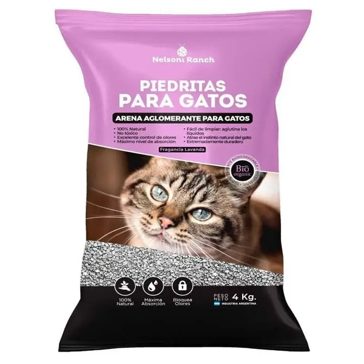 Piedra para gatos arena aglomerante para gatos nelsoni ranch lavanda