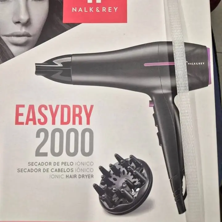 Secador de Pelo Nalk Y Rey Ionico 2200w 3 Temp 2 Veloc Acces Color Negro