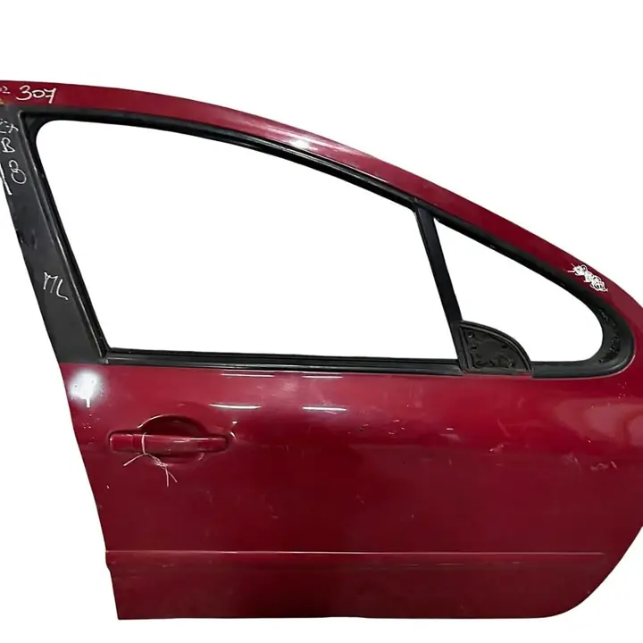 Puerta Delantera Derecha Peugeot 307 roja impecable ID:215587