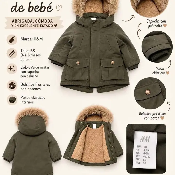 Campera H&M de bebe