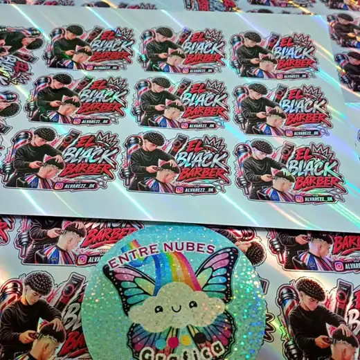 Holograficas personalizadas por 3 hojas