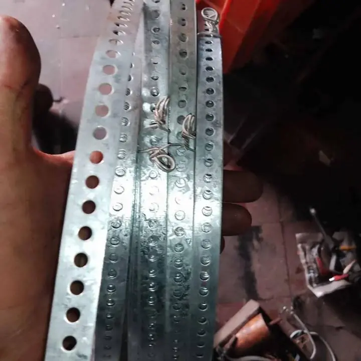Cinta galvanizado fleje perforado 30 mts