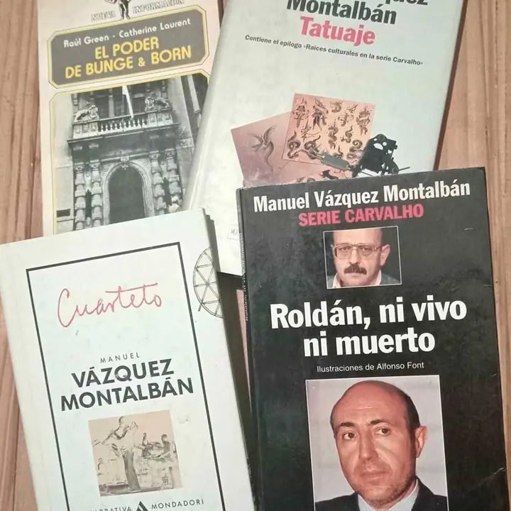 Lote de libros de manuel vazquez moltalbán y otro