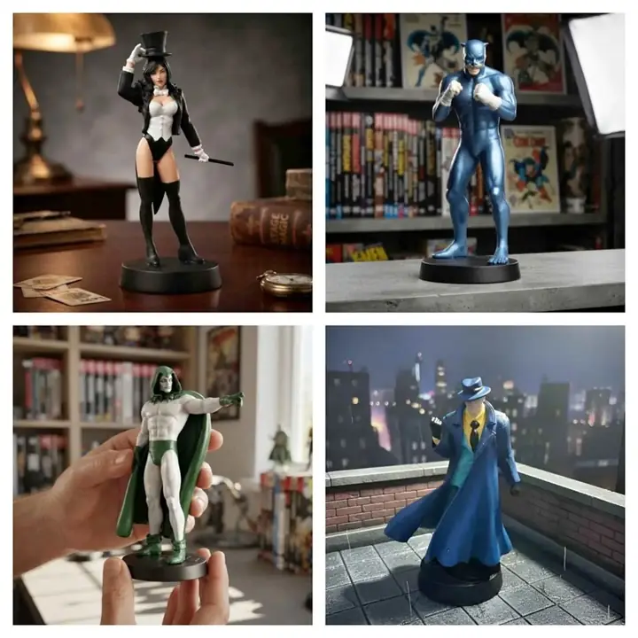 Figuras colección aguilar DC comic plomo