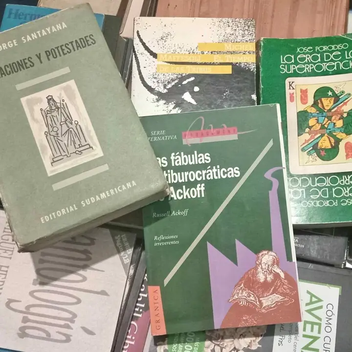 Lote de libros santayana / ackoff / paradiso / maffesoli