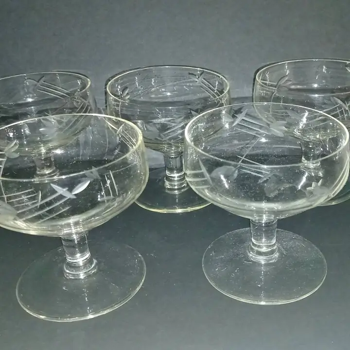 Lote de 5 copas para sidra
