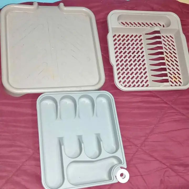 Escurridor de platos y organizador de cubiertos