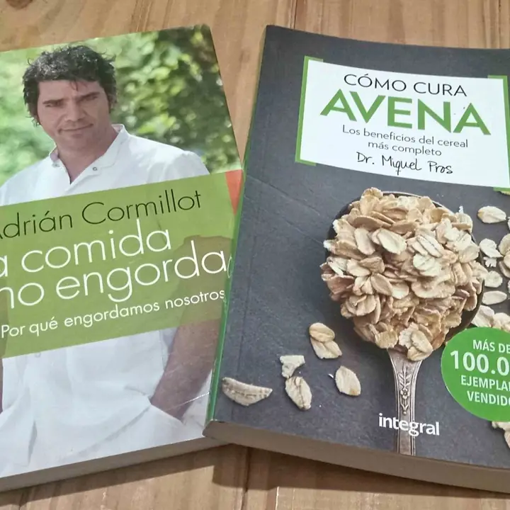 Lote de libros avena / la comida no engorda