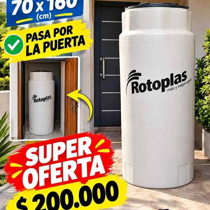 Tanque rotoplas slim 500L $ 200000