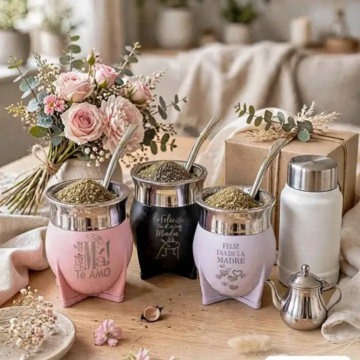 Mate con bombilla para mamá