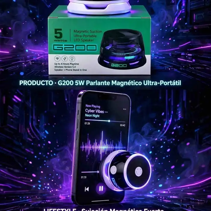 Parlante mini se pega al celu