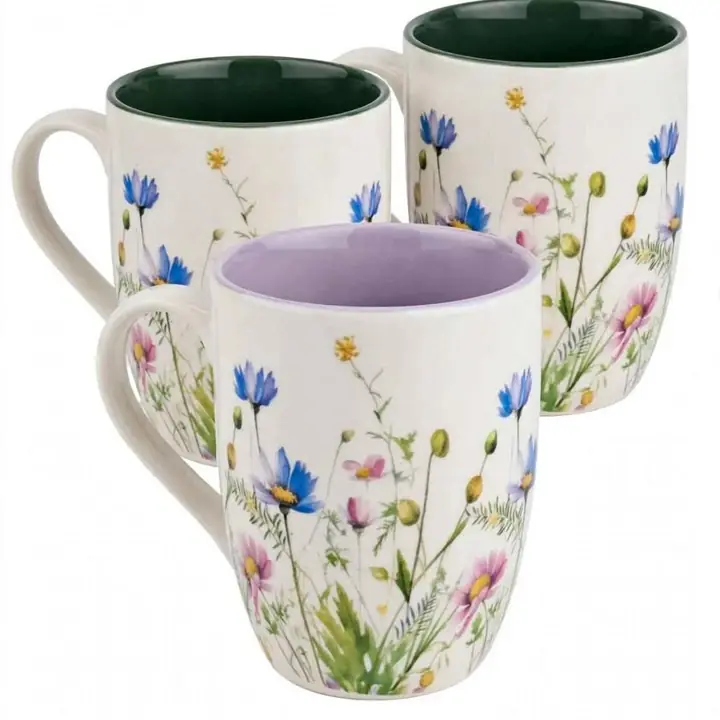 Tazas floreada