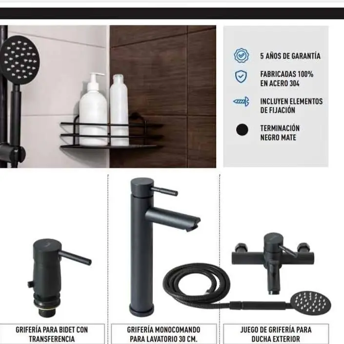 Grifería Baño juego Completo
