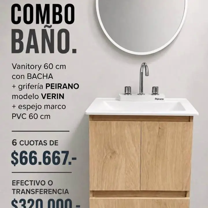 Combo Baño c/espejo