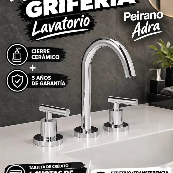 Grifería Lavatorio Peirano Adra