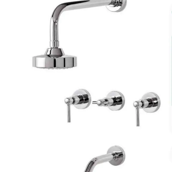 Grifería Ducha Cierre ceramico Arion Lever o Cruz cuadro de Bronce