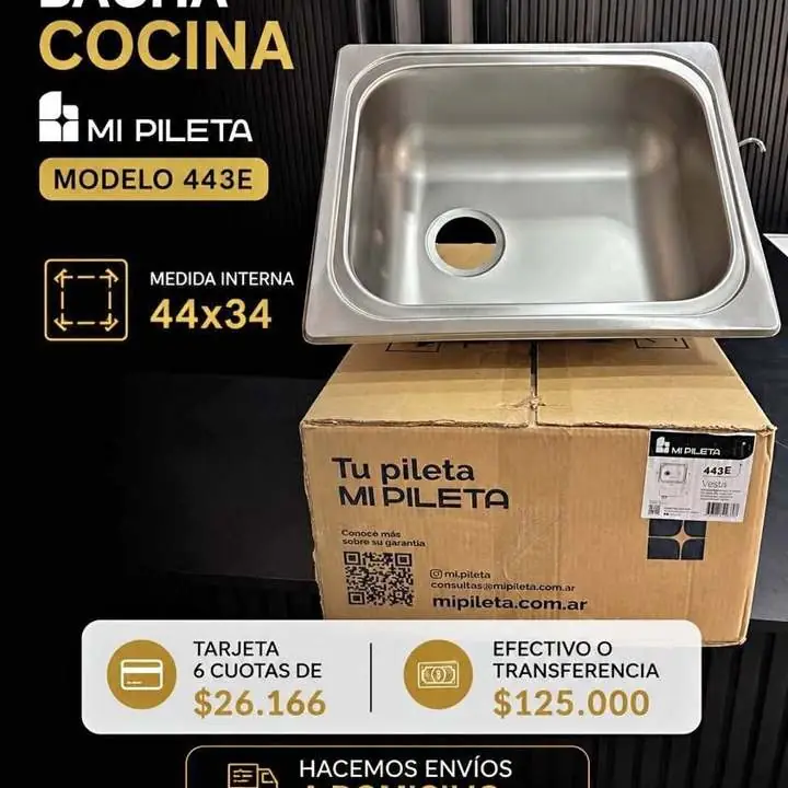 Bacha cocina Modelo 443e