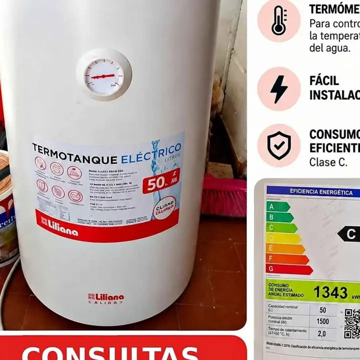 ¡Vendo termotanque eléctrico Liliana de 50 litros! Tiene solo 1 mes de uso, está en excelente est