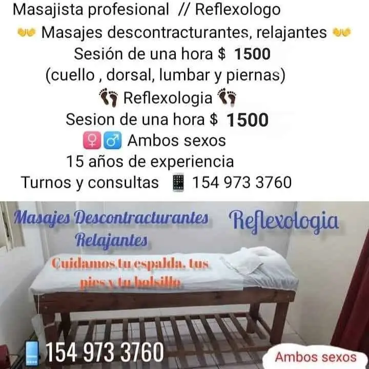 Masajes descontracturantes // Reflexologia