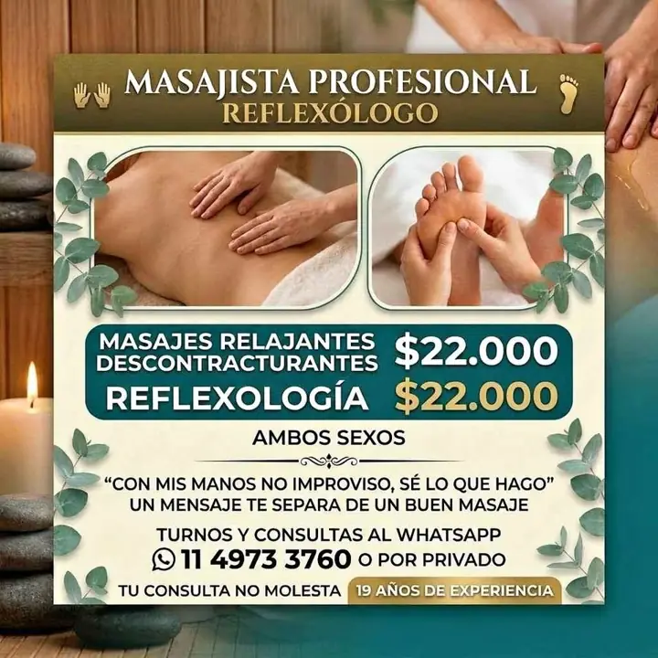 Masajes relajantes descontracturantes // Reflexologia
