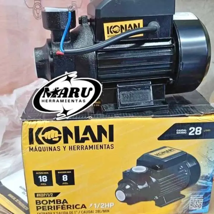Bomba Centrífuga 1/2HP elevacion maxima 18MTS KONAN