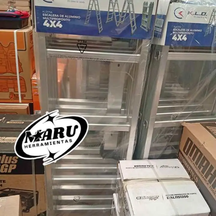 Escalera Multipropósito 4x4 16 escalones Altura Max 4.70mts/Peso Max. 150kg KLD
