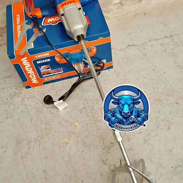 Mezclador de Pintura, Cemento y Yeso 1400wts 8000rpm Wadfow
