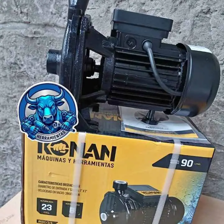Bomba Centrífuga 3/4HP Altura Max. elevación 23Mts KONAN