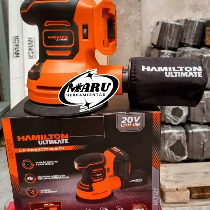 Lijadora rotoorbital 20V no incluye bateria ni cargador HAMILTON