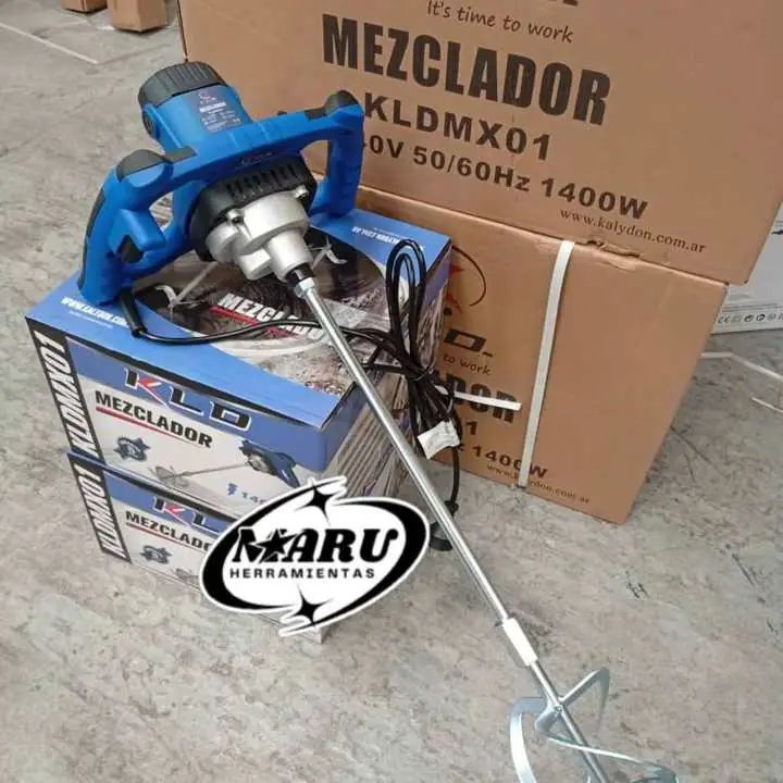 Mezclador de pintura y cemento 1400wts con regulador de velocidad KLD