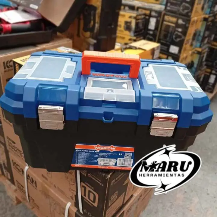 Caja para Herramientas 19" Resistente con bandeja Wadfow
