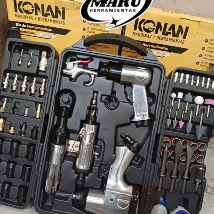 Kit Herramientas Neumáticas 71 Pzs Súper Completo KONAN