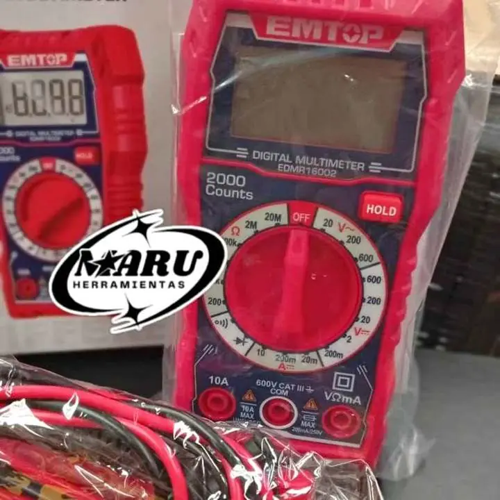 Tester Multímetro Digital LCD 600V EMTOP
