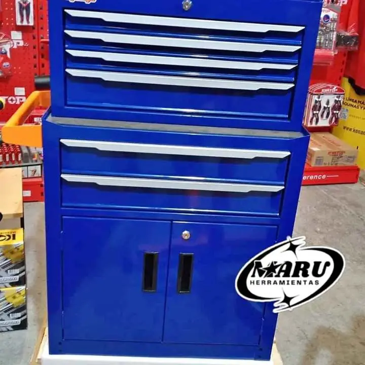 Carro Porta Herramientas con 6 Cajones Mat. Acero/ con ruedas para transportar Wadfow