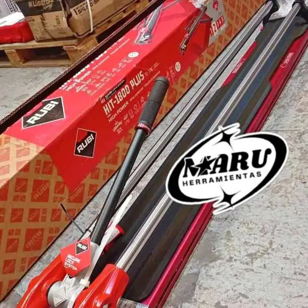 Cortadora de Cerámica y Porcelanato 1.80Mts con Rodel 22mm uso profesional HIT-1800PLU RUBI