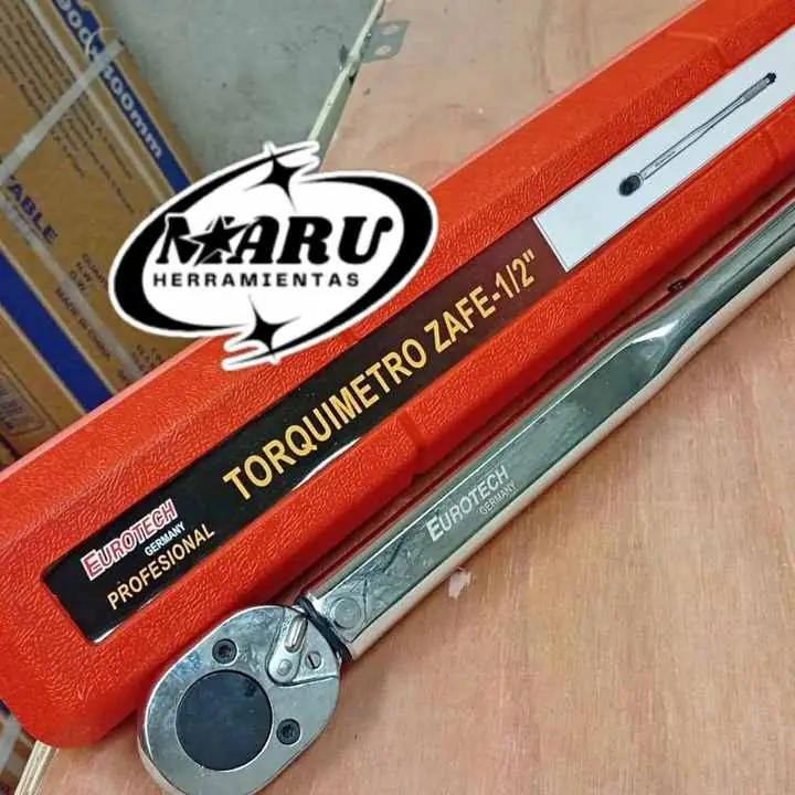 Torquimetro de Zafe Encastre 1/2' 28-210NM. en Estuche EUROTECH