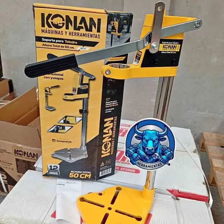 Soporte para Taladro 50cm Base de Aluminio KONAN