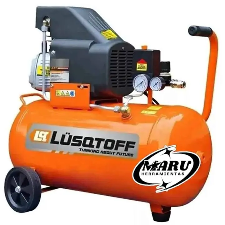 Compresor de aire 50 Lts con KIT de 5 piezas LUSQTOFF